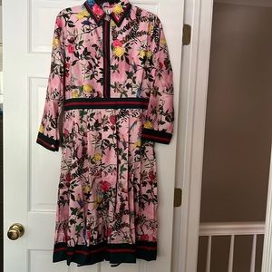 Designer inspired Beautiful Multicolor Satin dress